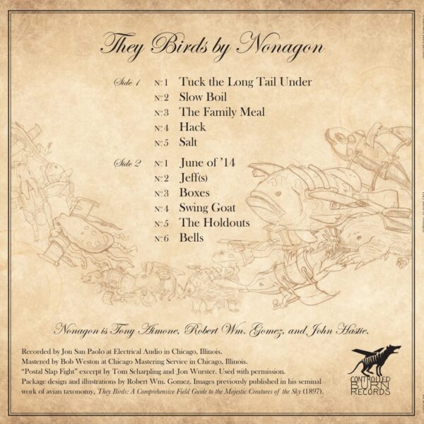 Nonagon - They Birds - Back Cover